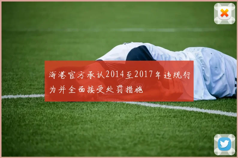 海港官方承认2014至2017年违规行为并全面接受处罚措施